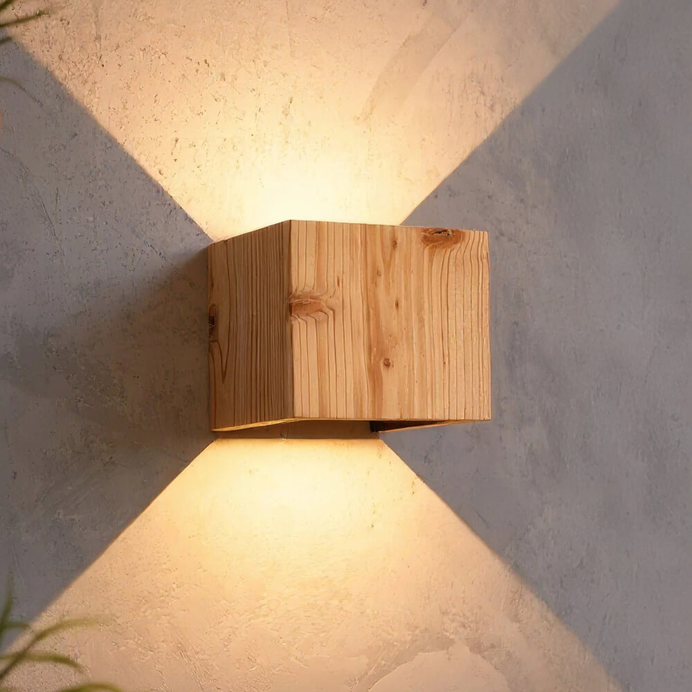 Cubus Holz - Wandleuchte – Bild 9