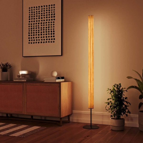 Gracia Stehleuchte Nussbaum satin - mit Stab