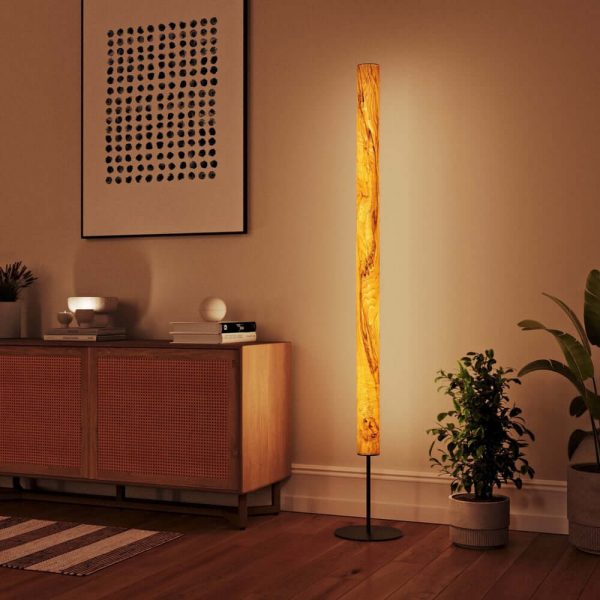 Gracia Stehleuchte Olivesche Maser - mit Stab