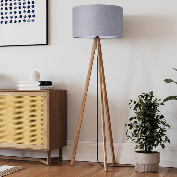 Ligno Stehleuchte Loden Grau