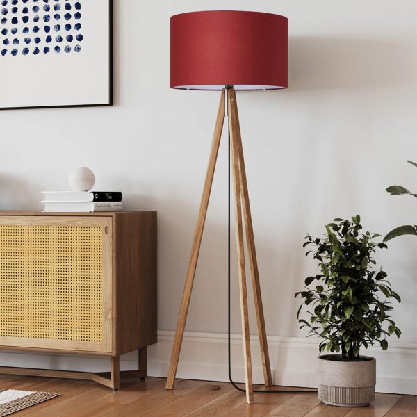 Ligno Stehleuchte Loden Rot