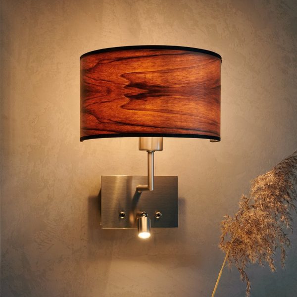 Cortexa Wandleuchte Nussbaum