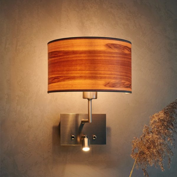 Cortexa Wandleuchte Nussbaum Satin