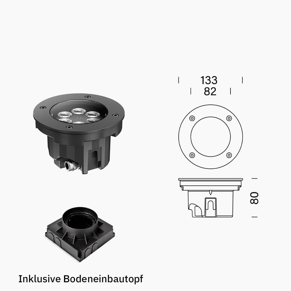 MINI Aluminium - Bodeneinbauleuchte – Bild 2