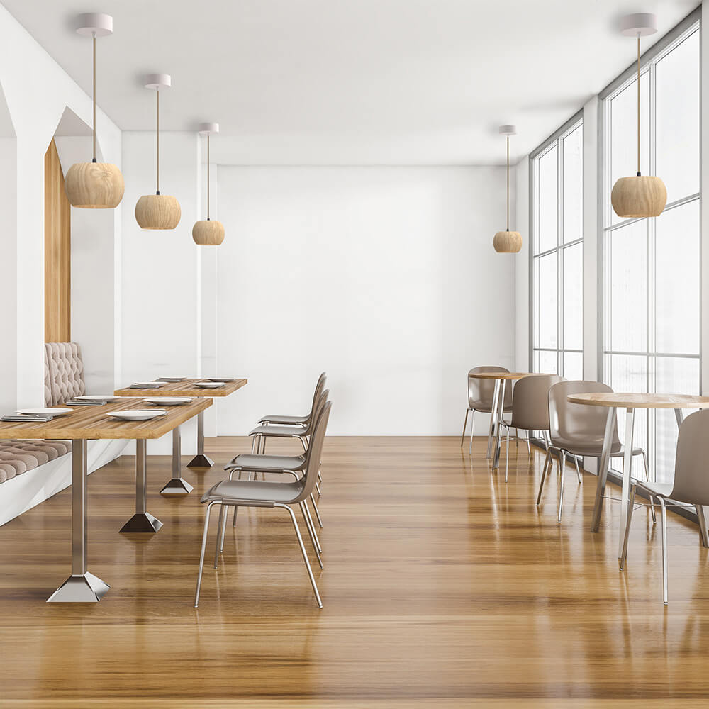 Holzkugel-LED - Pendelleuchte – Bild 2