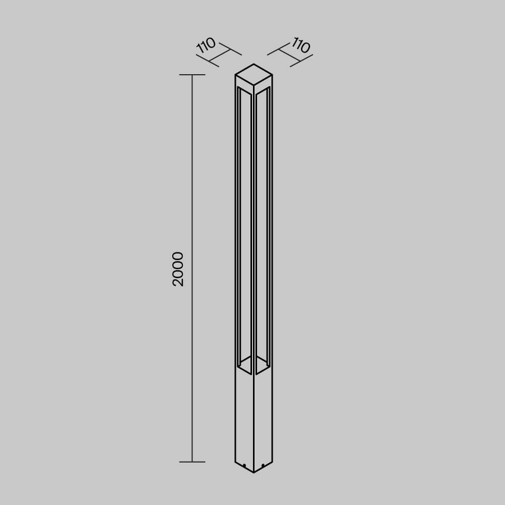 Elbe - Pollerleuchte 200 cm – Bild 4