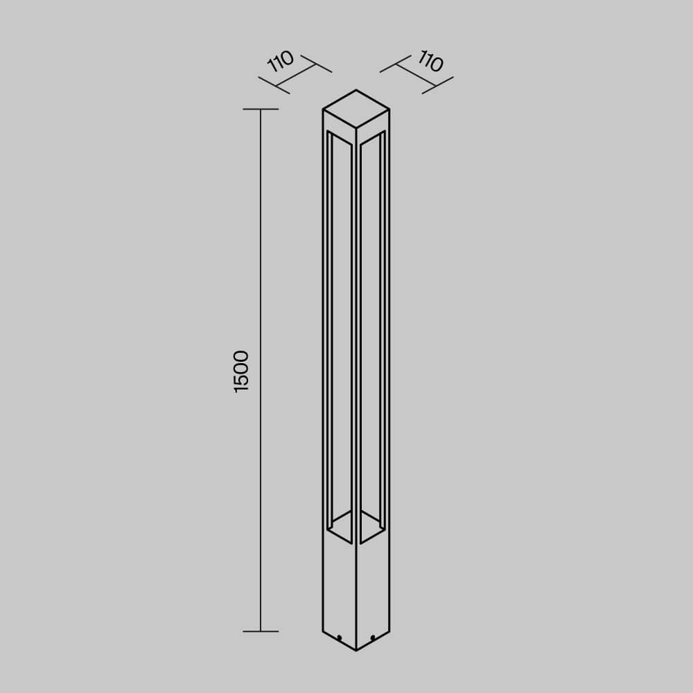 Elbe - Pollerleuchte 150 cm – Bild 4