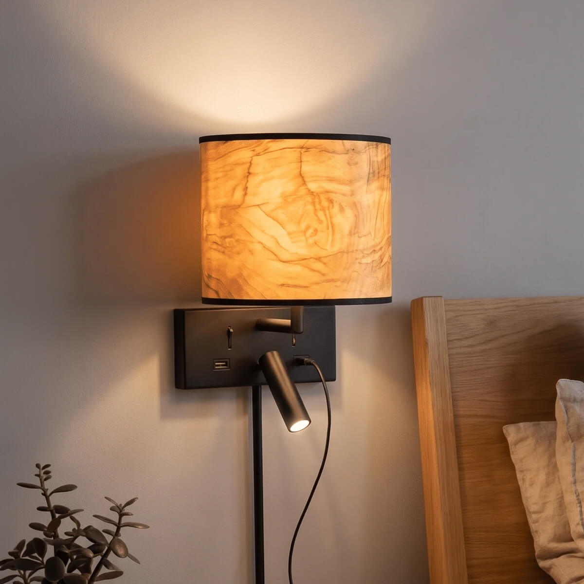 Cortexa Holz – Wandleuchte