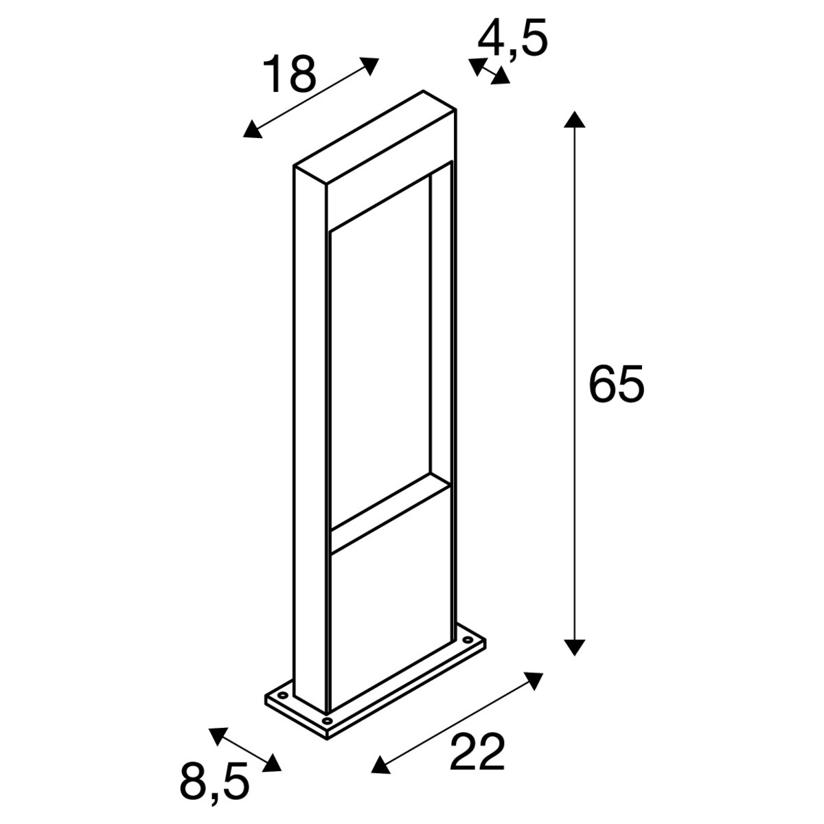 Flatt Pole M – Pollerleuchte – Bild 4