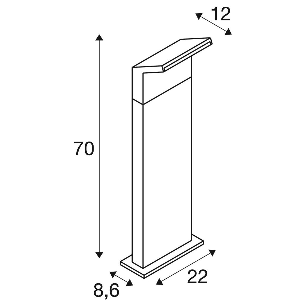 Ordi II M – Pollerleuchte – Bild 4