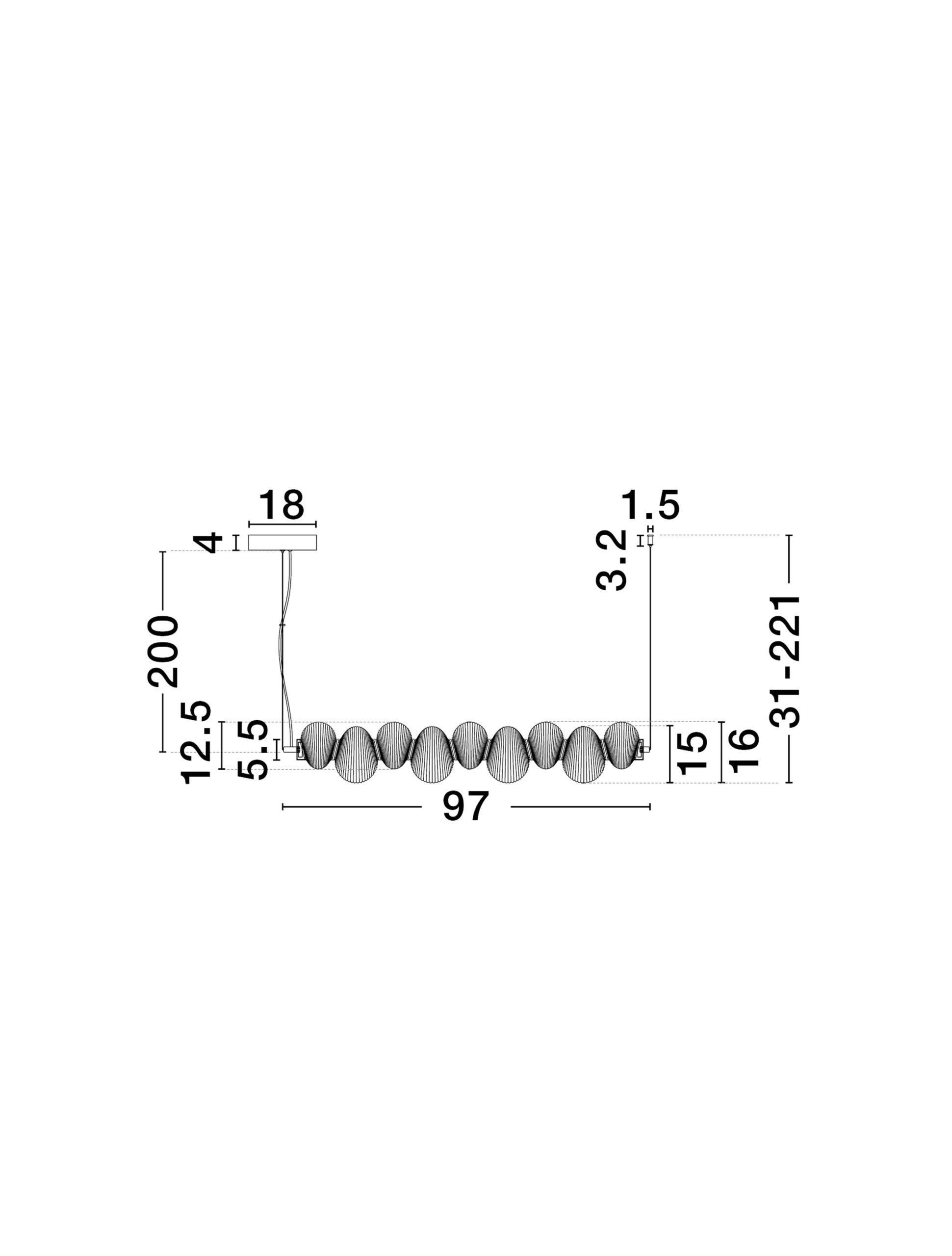Leda Linear – Pendelleuchte – Bild 7
