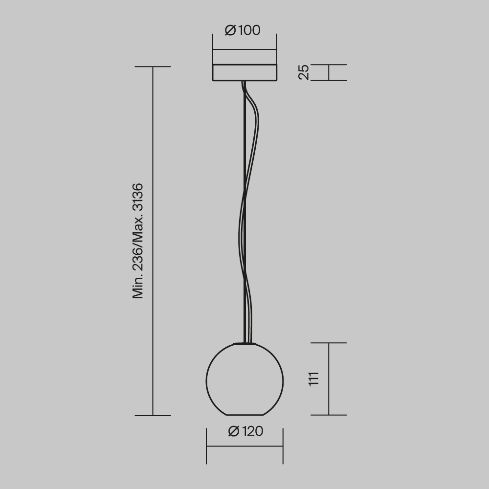Basic Texture - Pendelleuchte GU10 – Bild 6